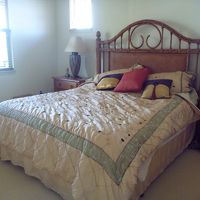 マスタールーム。kingサイズのベットです。