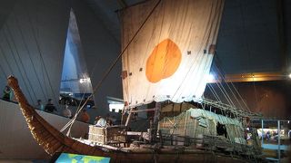 コンチキ号、ラー号の展示がある