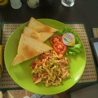 朝食。20種類位から選ぶので飽きません。