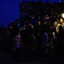 観光バスが到着すると一気に激混みに。