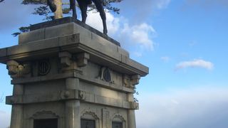 仙台市を見下ろす公園