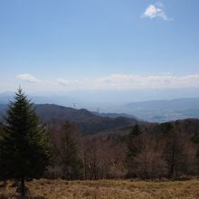 甲府盆地の眺め