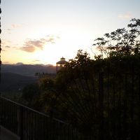 レストランのテラスから