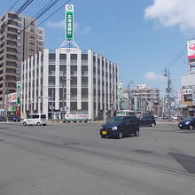 メインの一角は五叉路になっています