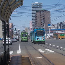 南北方向の風景