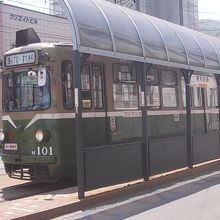 駅前にて貴重な旧車両と遭遇しました