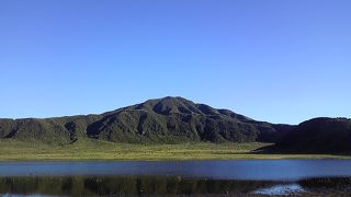 阿蘇噴火口のすぐそばで