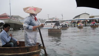 小木港と言えば、たらい舟