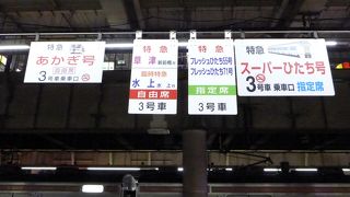 常磐線ホーム遠いな～