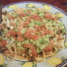 おすすめのタコスソバ￥７００