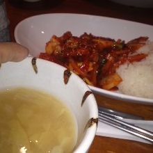 イカ炒めランチ