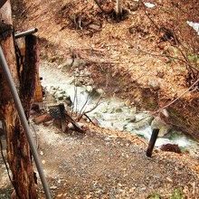 温泉が流れてます