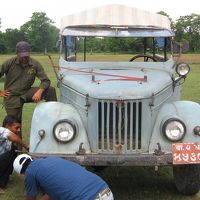 これはロシア産のジープ　ロシア兵が所有していたものとか。