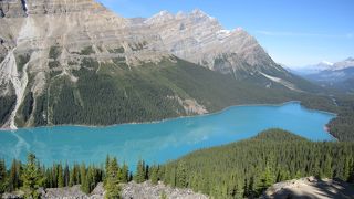 緑色の美しい湖