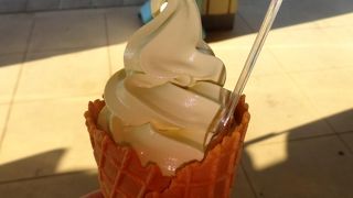 鳥取名物の梨ソフト