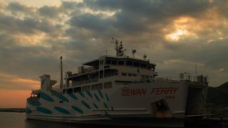 フェリーが目の前に・・・