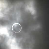 金冠日食（地元のほうが好天でしたorz）