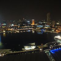 ３８階エレベータホールからの夜景