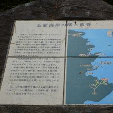 五浦海岸案内板