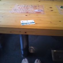 テーブルがあってほりごたつみたいかなあ