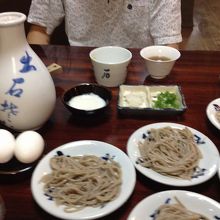 本わさびがついてます。