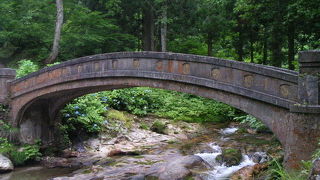 銀山温泉の先にある公園