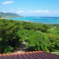 テラスからは綺麗な海が見えます