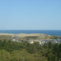 お部屋から海と鳥取砂丘が見えます。