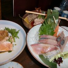 あん肝とお刺身