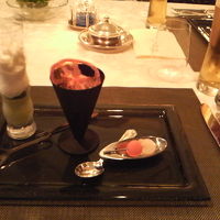 夕食のデザート