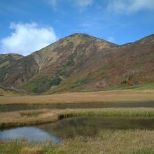 高谷池から見る火打山
