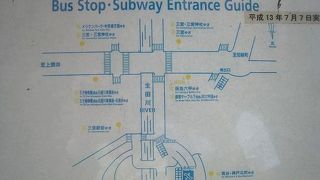 新神戸駅前・市バスのりば