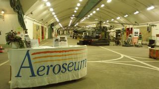 本物の基地跡地に作られた航空博物館