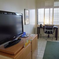 有線でインターネット可（無料）ロビーは無料WiFi