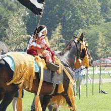 ちびっ子も祭りモード