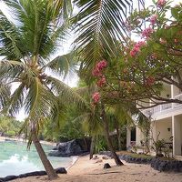 部屋のバルコニー前