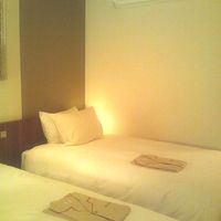 客室１．ベッドは安眠できる。