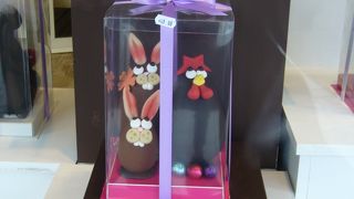 チョコレートのお店が集まっている