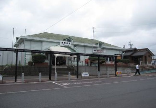 駅の周囲は店が充実