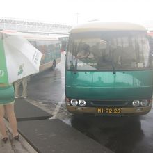 リスボアホテル行きのシャトルバス