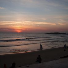 コヴァラームビーチの夕陽