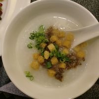 朝食の中華粥