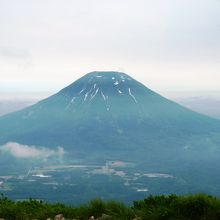 ニセコアンヌプリ山頂から見える羊蹄山