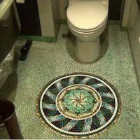 洗面所の床です。