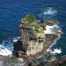 上から見下ろした立神岩
