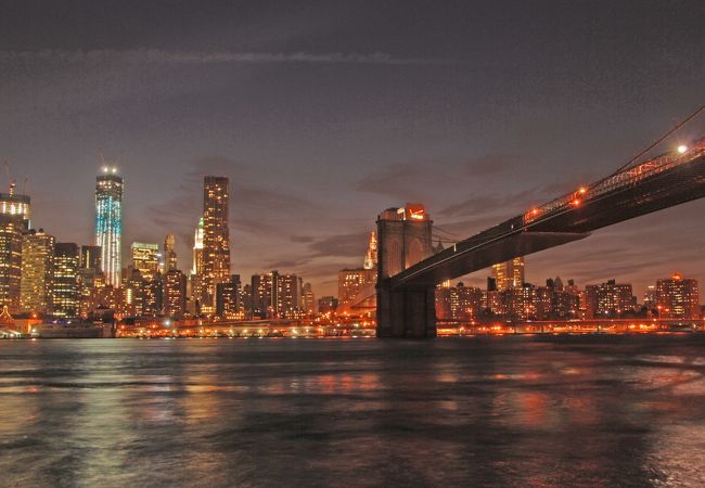 有名な夜景が撮れた　予想よりイルミが少なかった