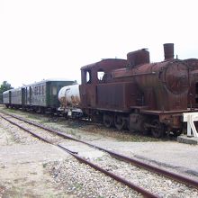 かつての蒸気機関車