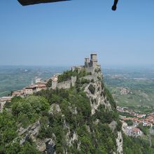 ２の砦覗き窓より1の砦を望む