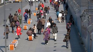 昔の面影がなくなり、どこにでもあるストリートになった西単