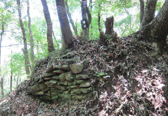 鈴鹿山脈が遠くに望める松平郷の城跡